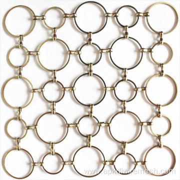 interior design Decorative metal ring mesh